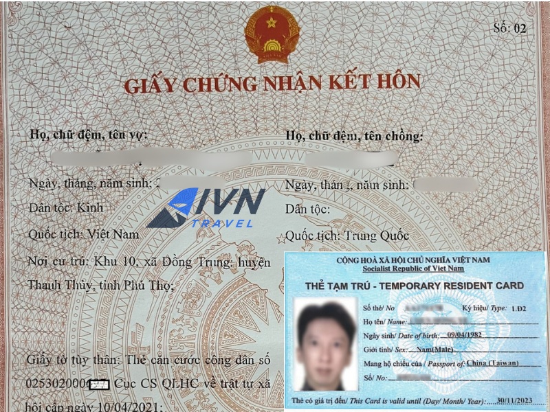 Chuẩn bị đầy đủ các giấy tờ như giấy đăng ký kết hôn, sổ hộ khẩu Việt Nam