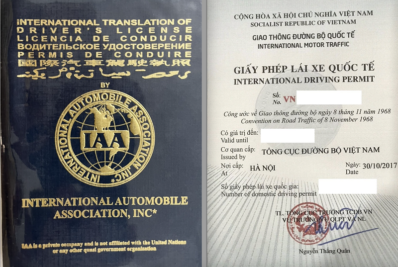 Chi phí đổi bằng lái xe quốc tế IAA